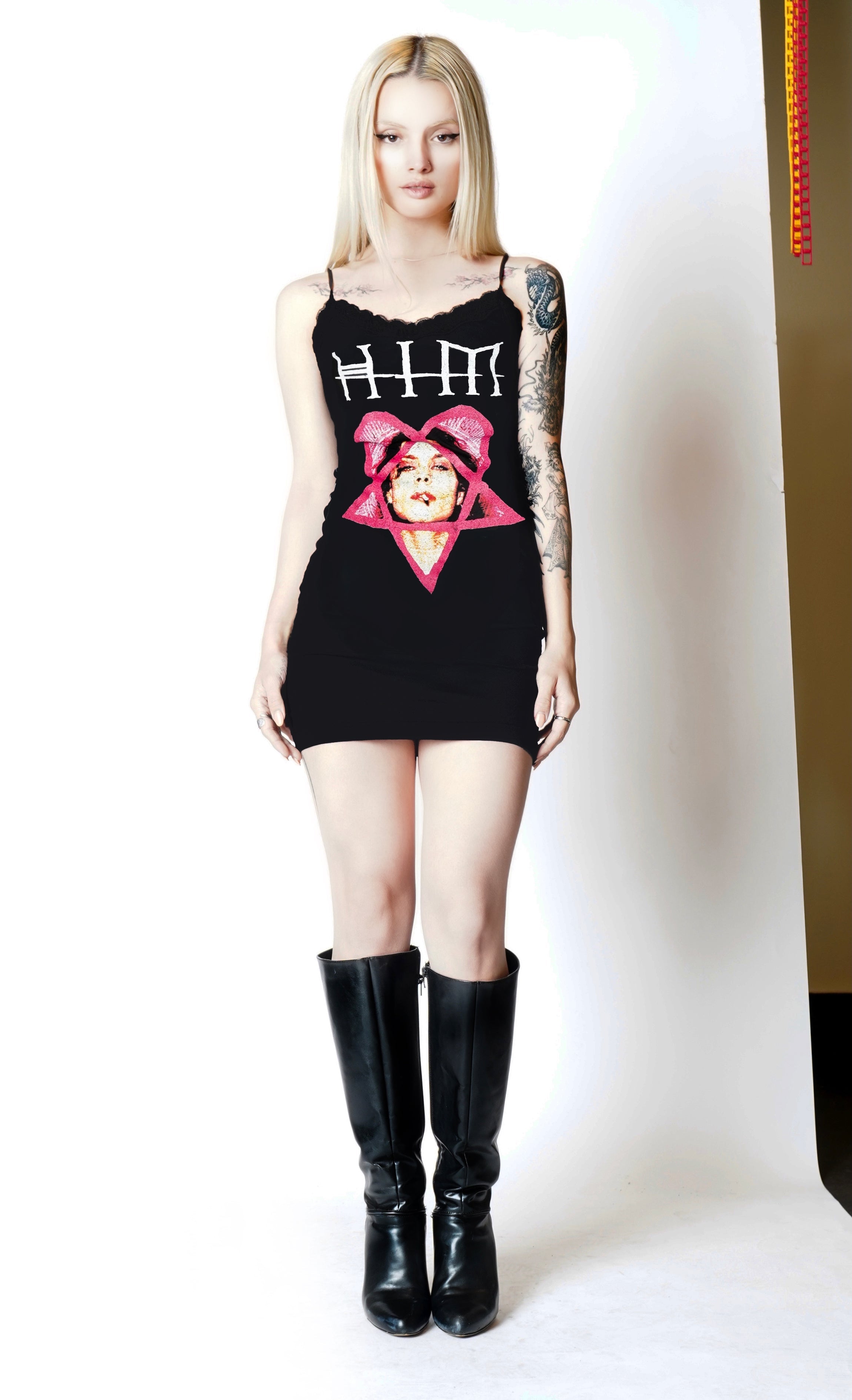 Vera's Eyecandy HIM Lace Strap Band Dress