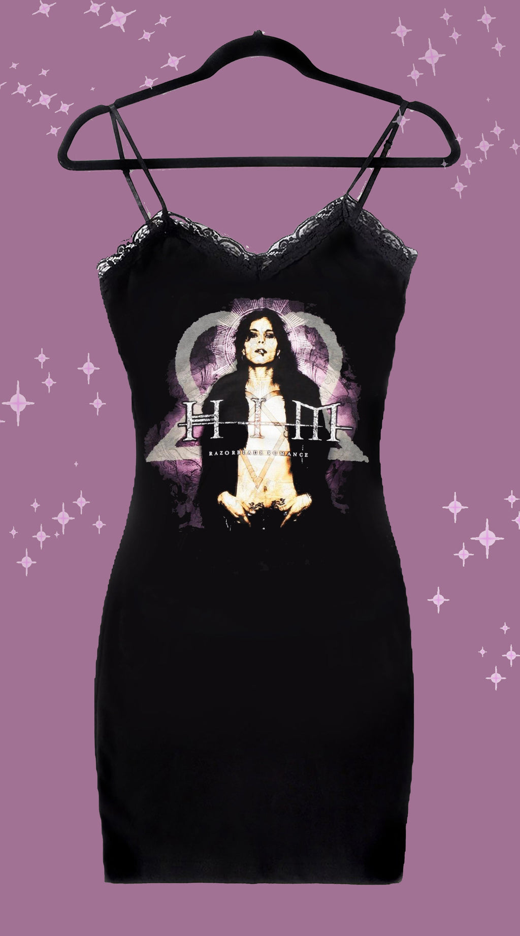 Vera's Eyecandy HIM Razorblade Romance Lace Strap Dress