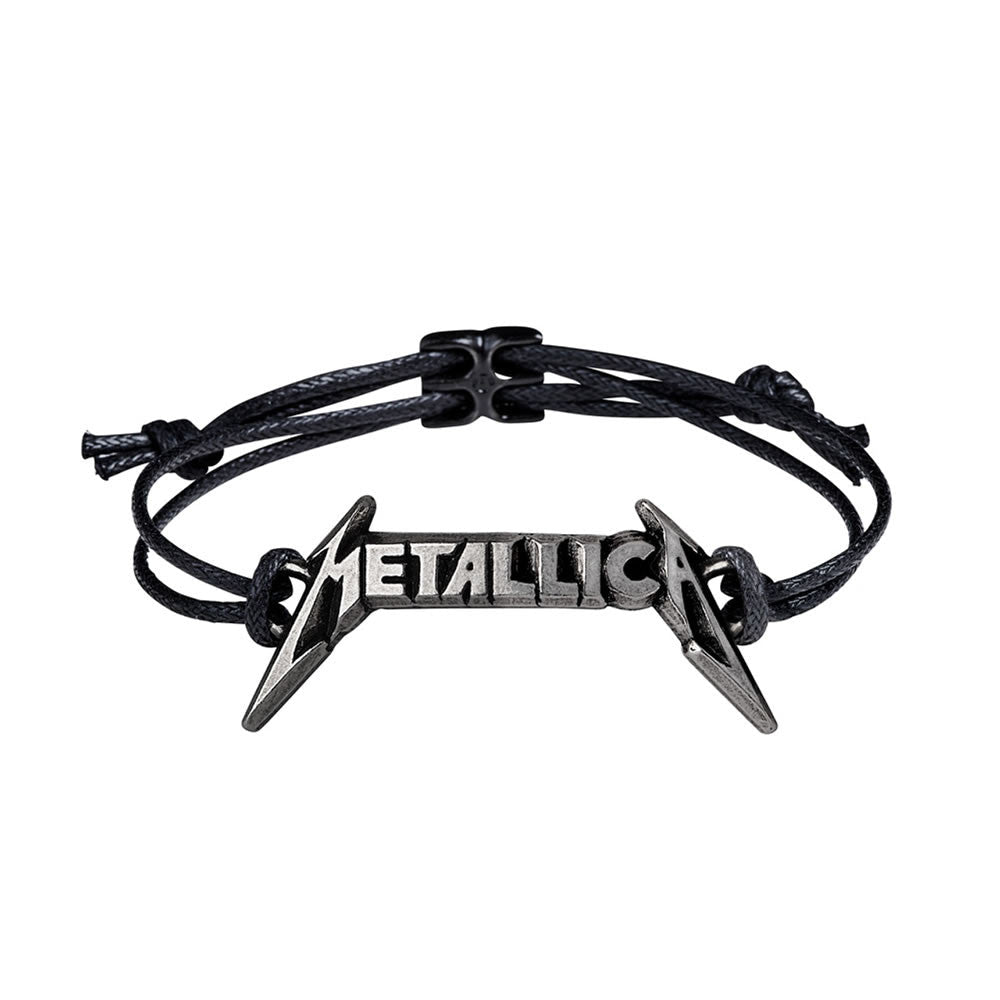 Alchemy Gothic Metallica Logo Cord Bracelet HRWL456