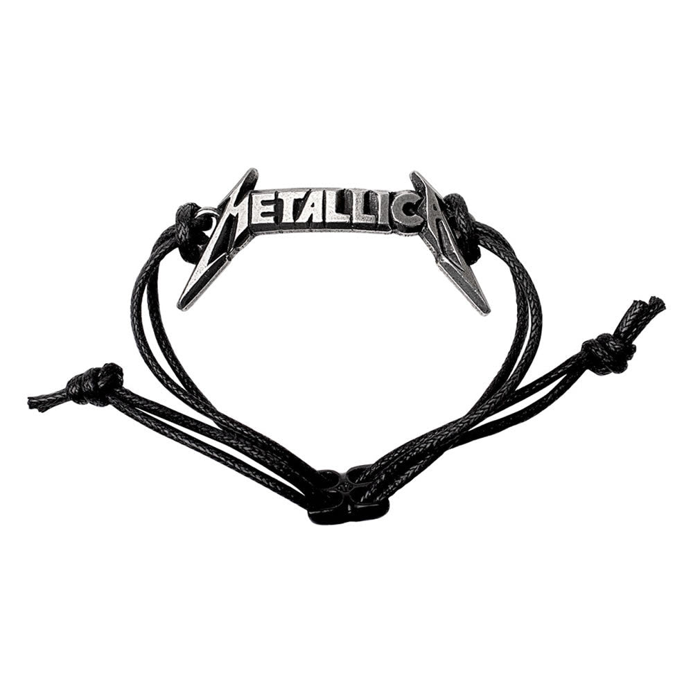 Alchemy Gothic Metallica Logo Cord Bracelet HRWL456