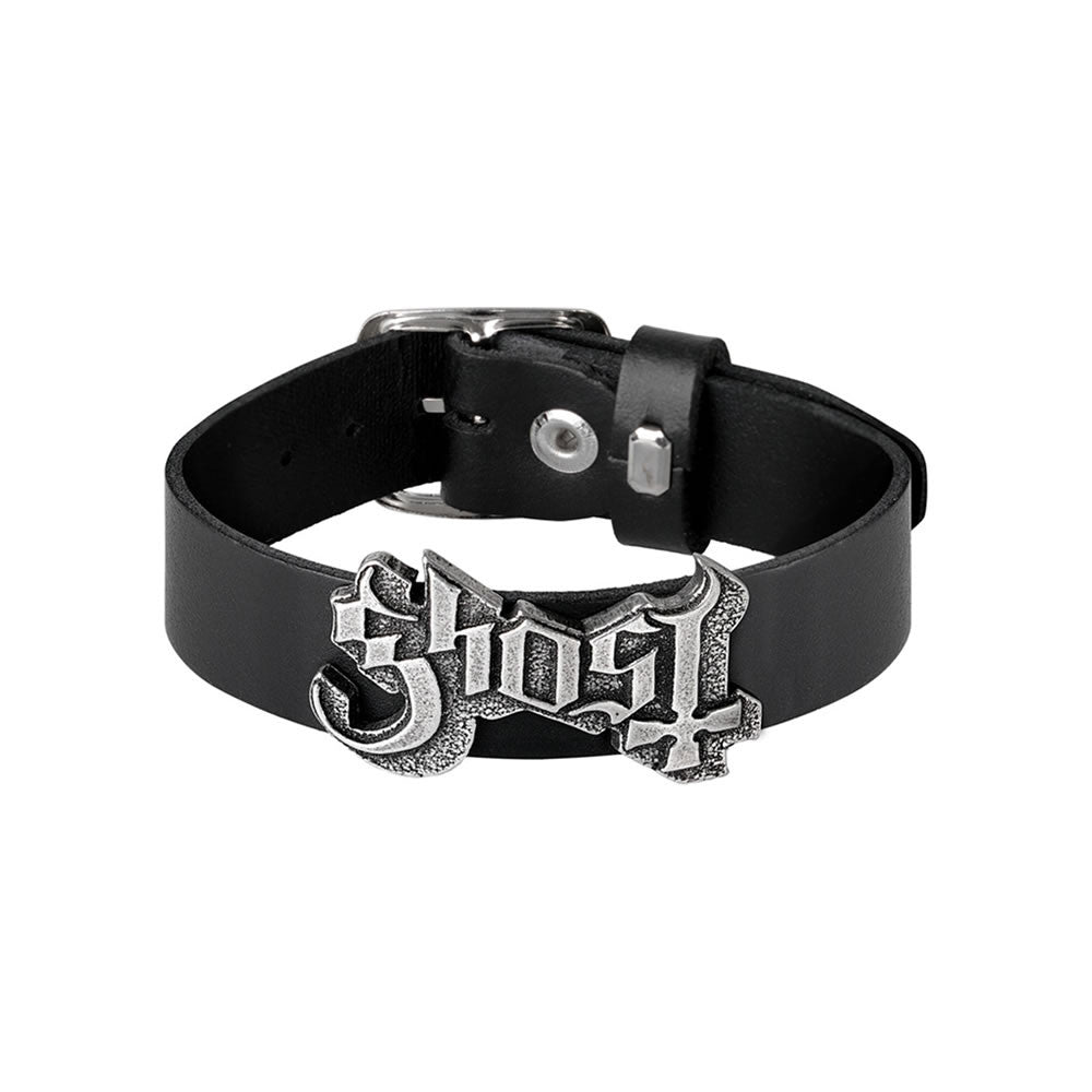 Alchemy Ghost Metal Band Leather Bracelet HRWL457