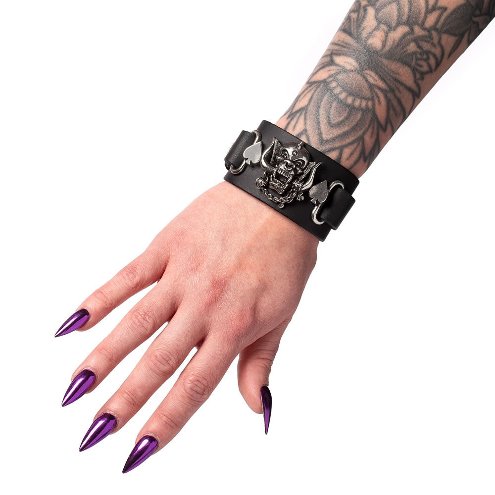 Alchemy England Motorhead Warpig Leather Wriststrap HRWL462
