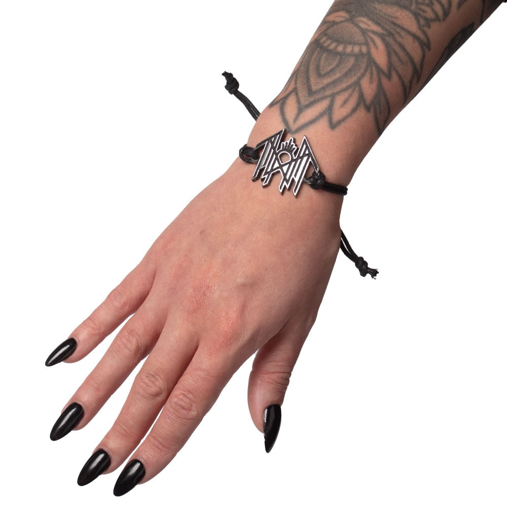Alchemy Gothic Sleep Token Metal Band Black Cord Bracelet HRWL466