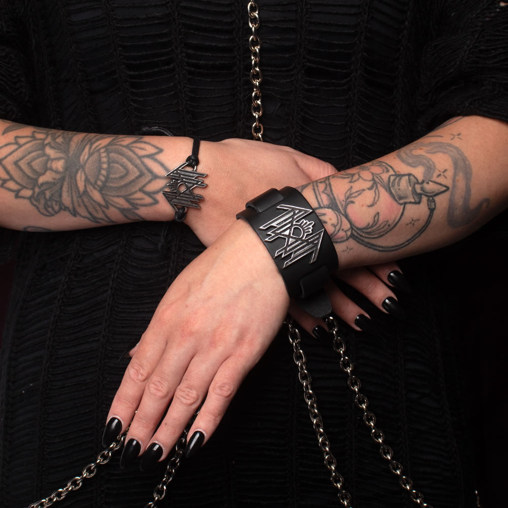 Alchemy Gothic Sleep Token Metal Band Black Cord Bracelet HRWL466