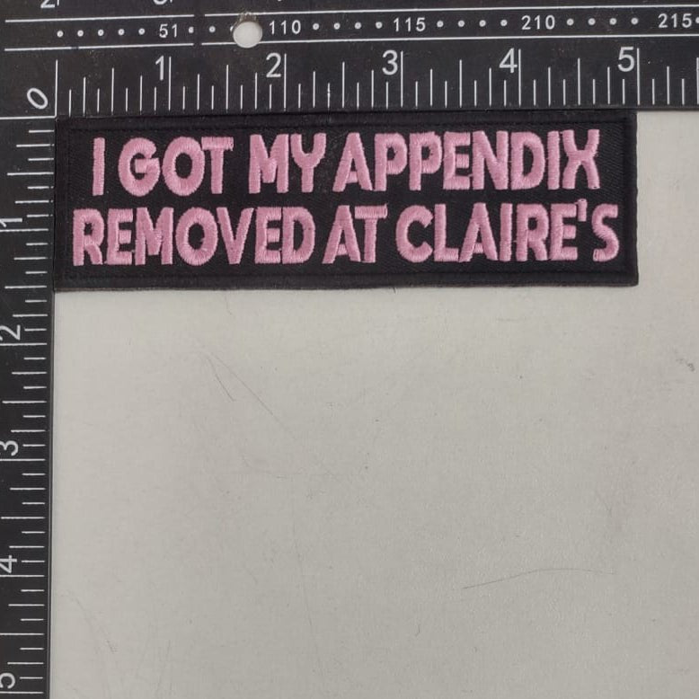 Original Underground I Got My Appendix Removed at Claire's Patch