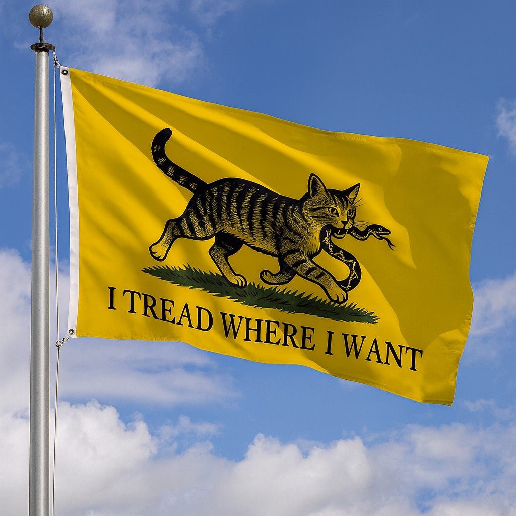 Original Underground I Tread Where I Want Flag