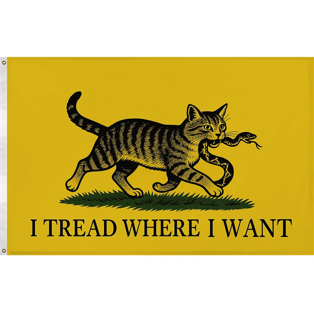 Original Underground I Tread Where I Want Flag