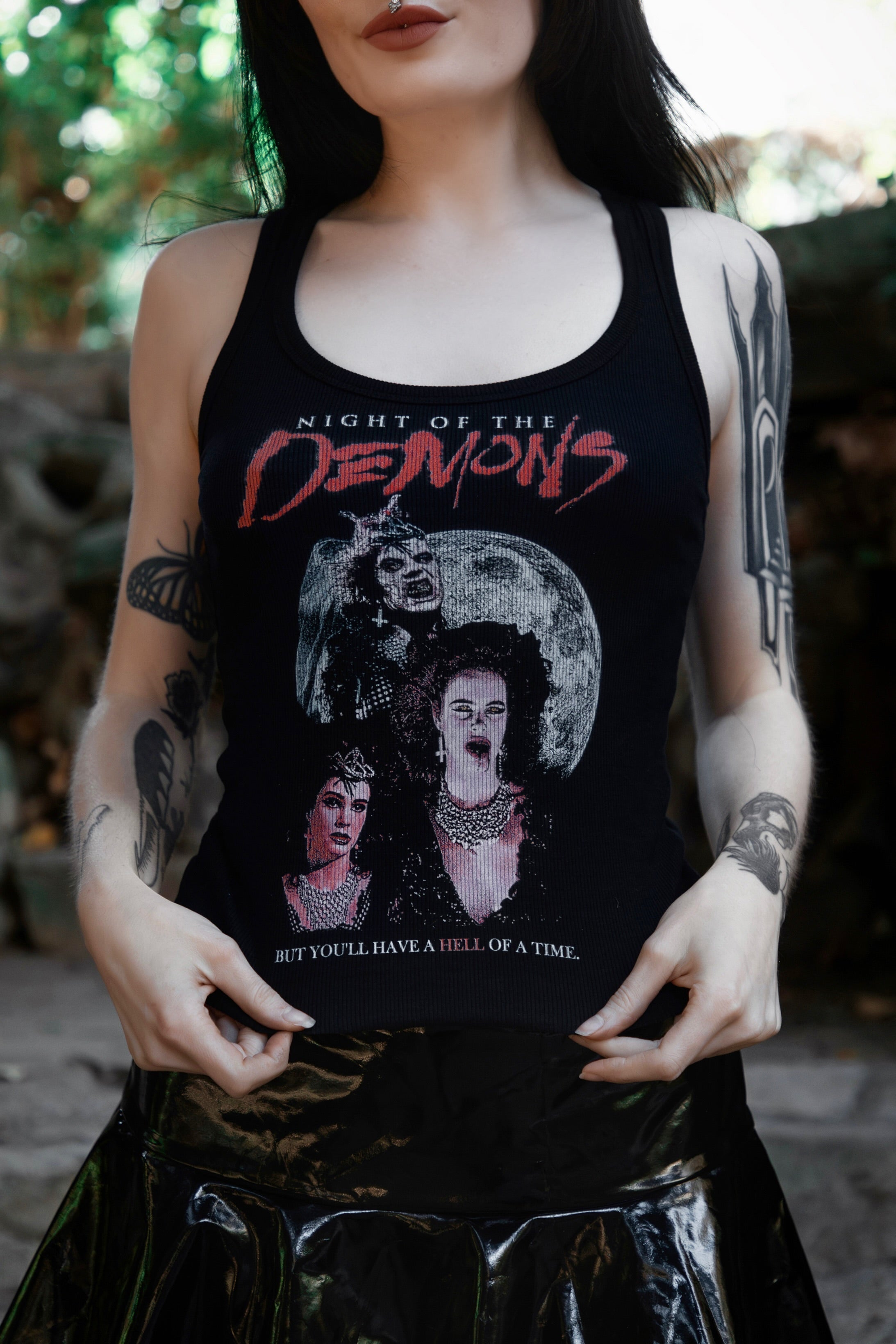 Vera's Eyecandy Night of the Demons Ribbed Tank Top