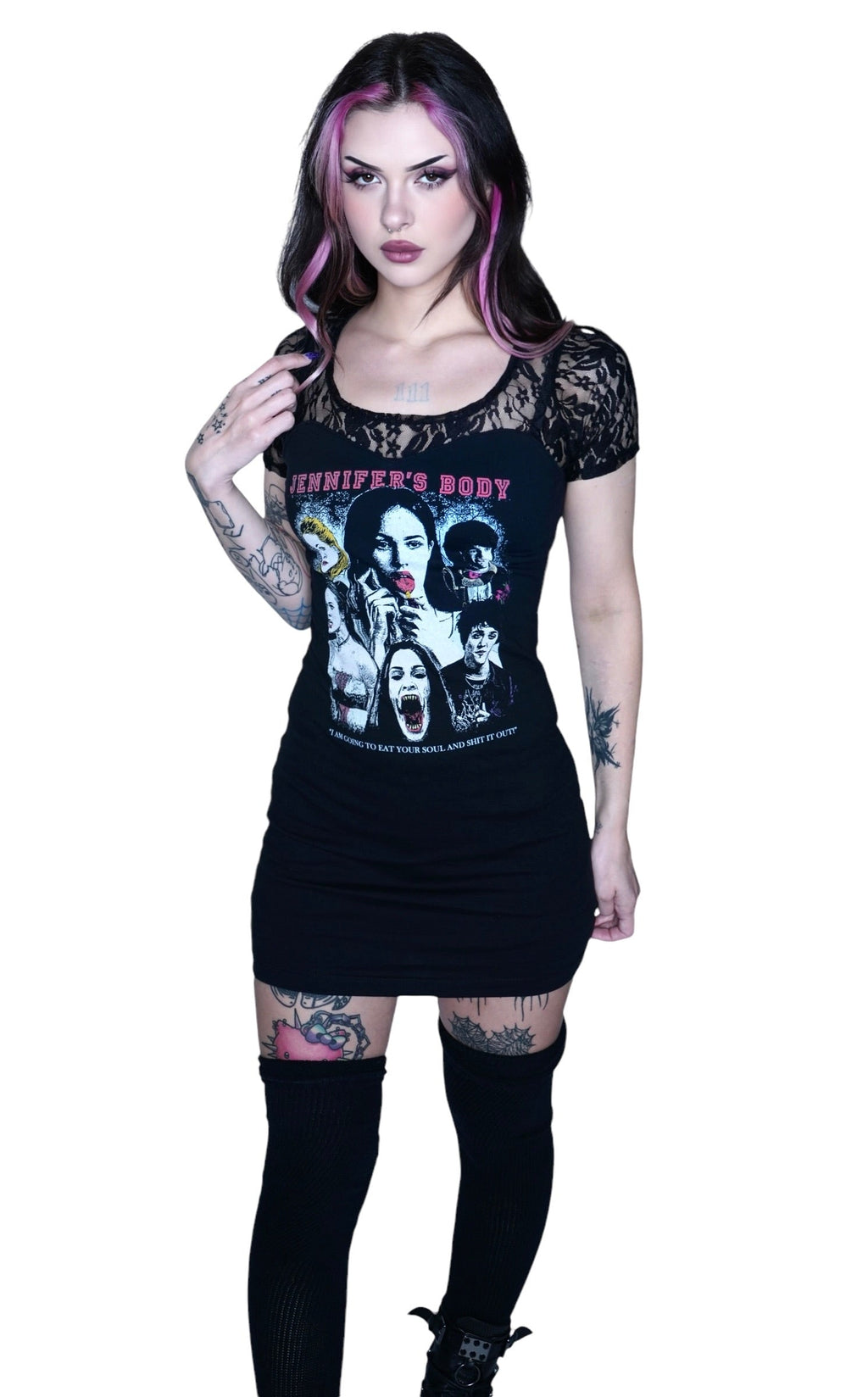 Vera's Eyecandy Jennifer's Body Lace Dress