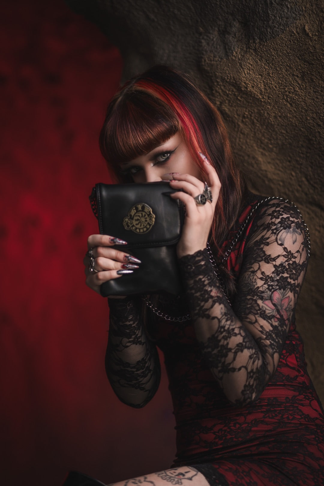 Vera's Eyecandy Mini Black Vegan Purse Bag