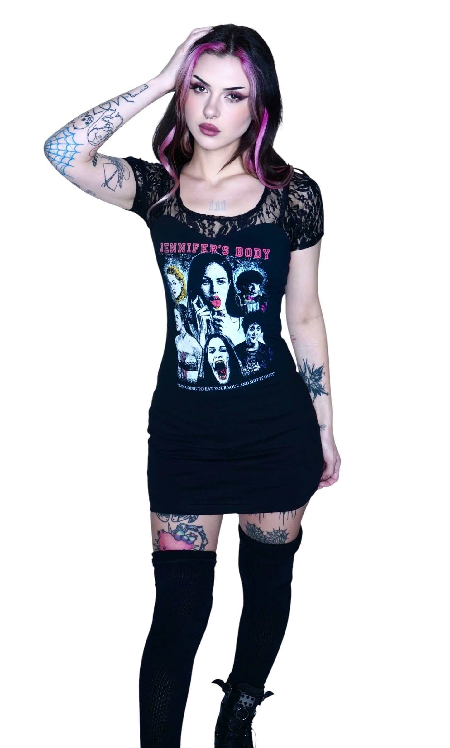 Vera's Eyecandy Jennifer's Body Lace Dress