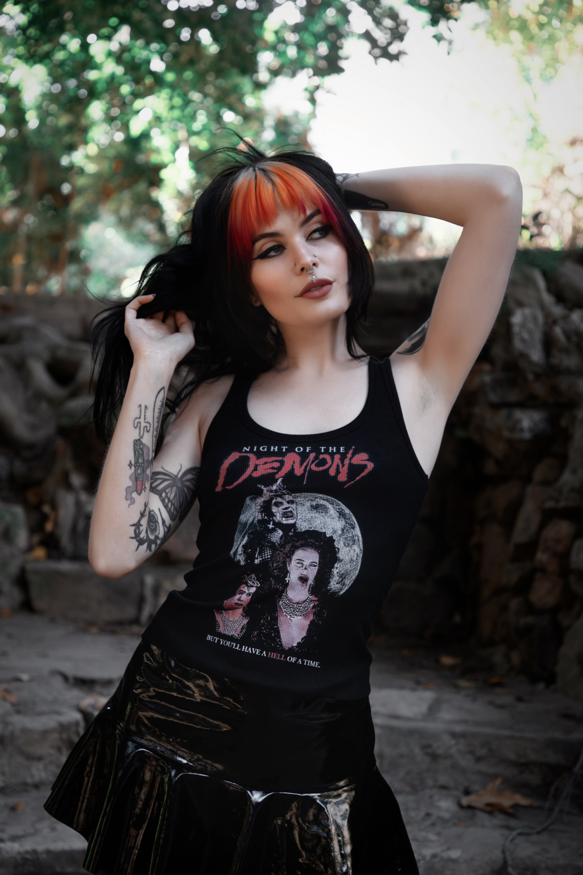 Vera's Eyecandy Night of the Demons Ribbed Tank Top