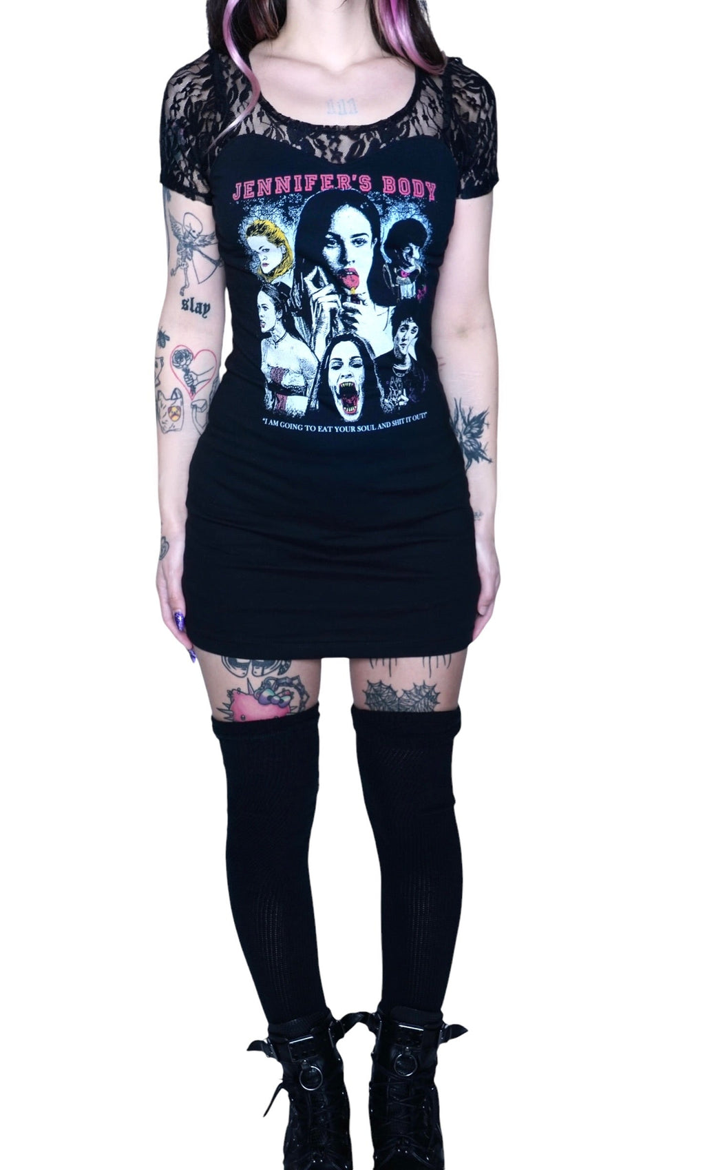 Vera's Eyecandy Jennifer's Body Lace Dress