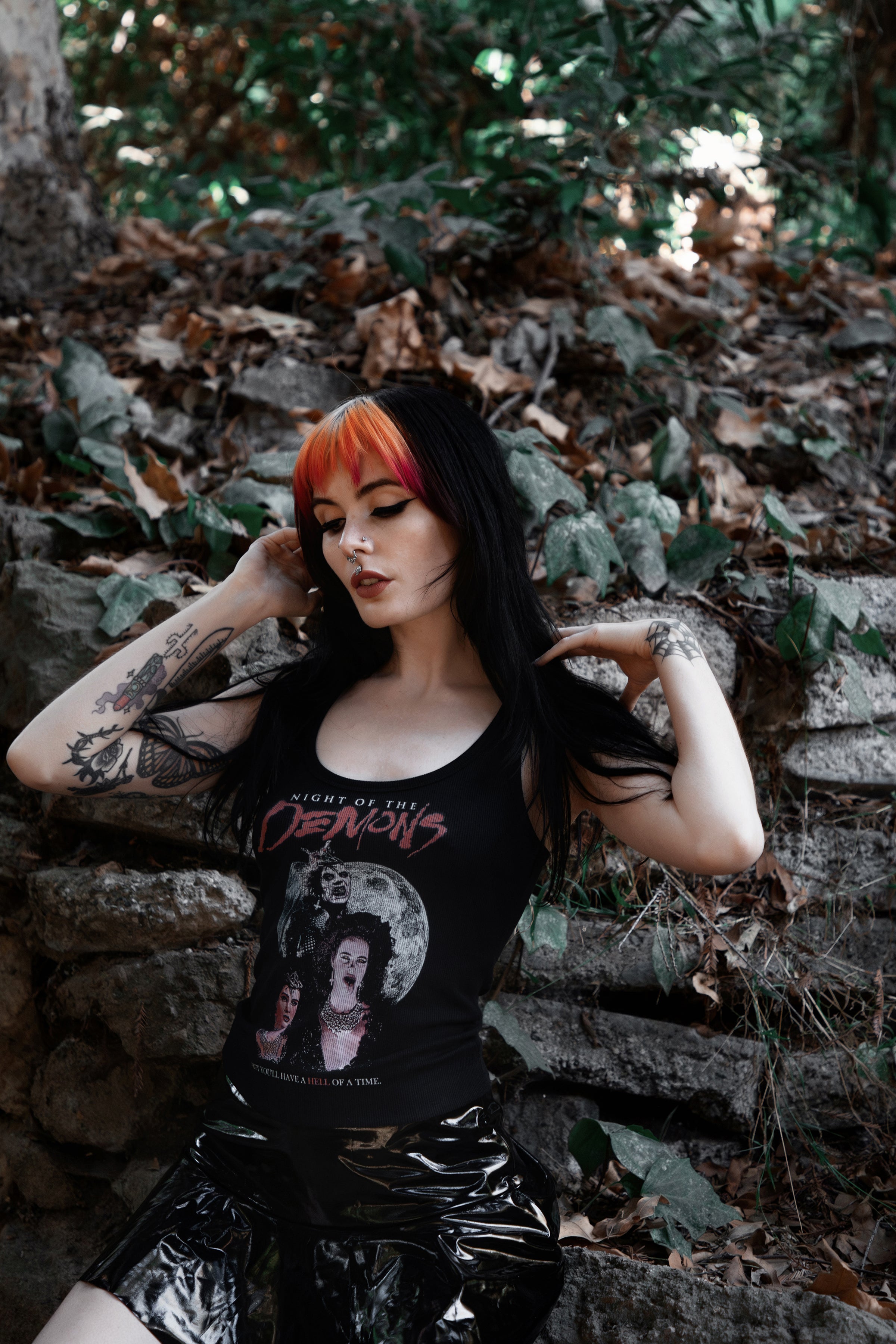 Vera's Eyecandy Night of the Demons Ribbed Tank Top