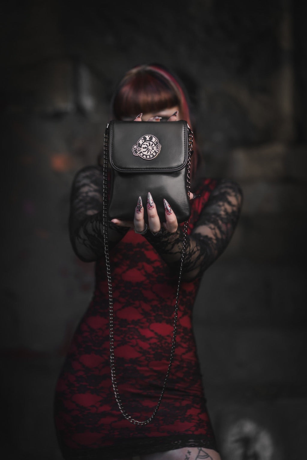 Vera's Eyecandy Mini Black Vegan Purse Bag