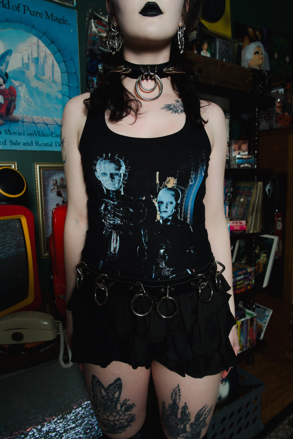 Vera's Eyecandy Cenobites Ribbed Tank Top