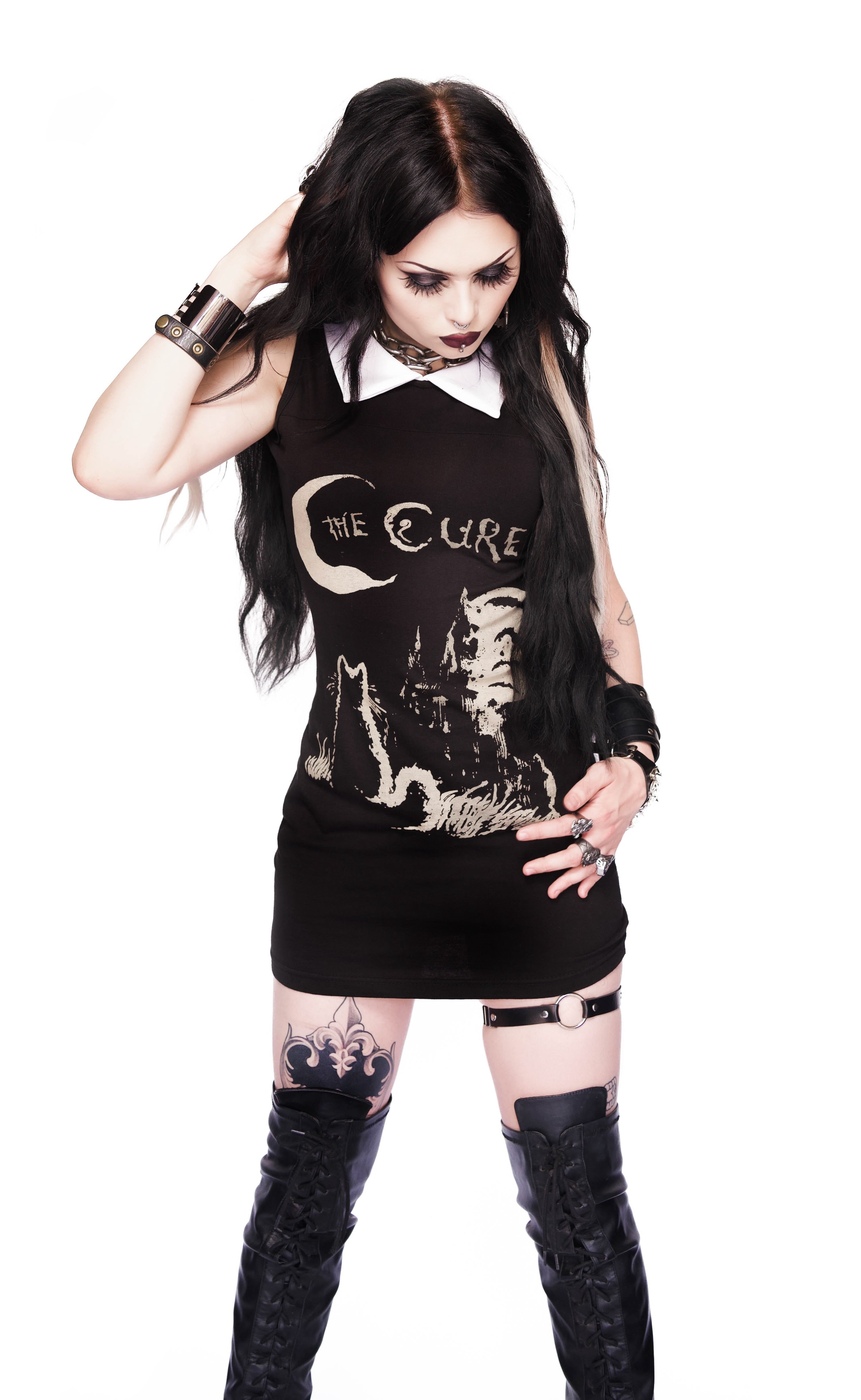 Vera's Eyecandy The Cure Goth Collar Dress