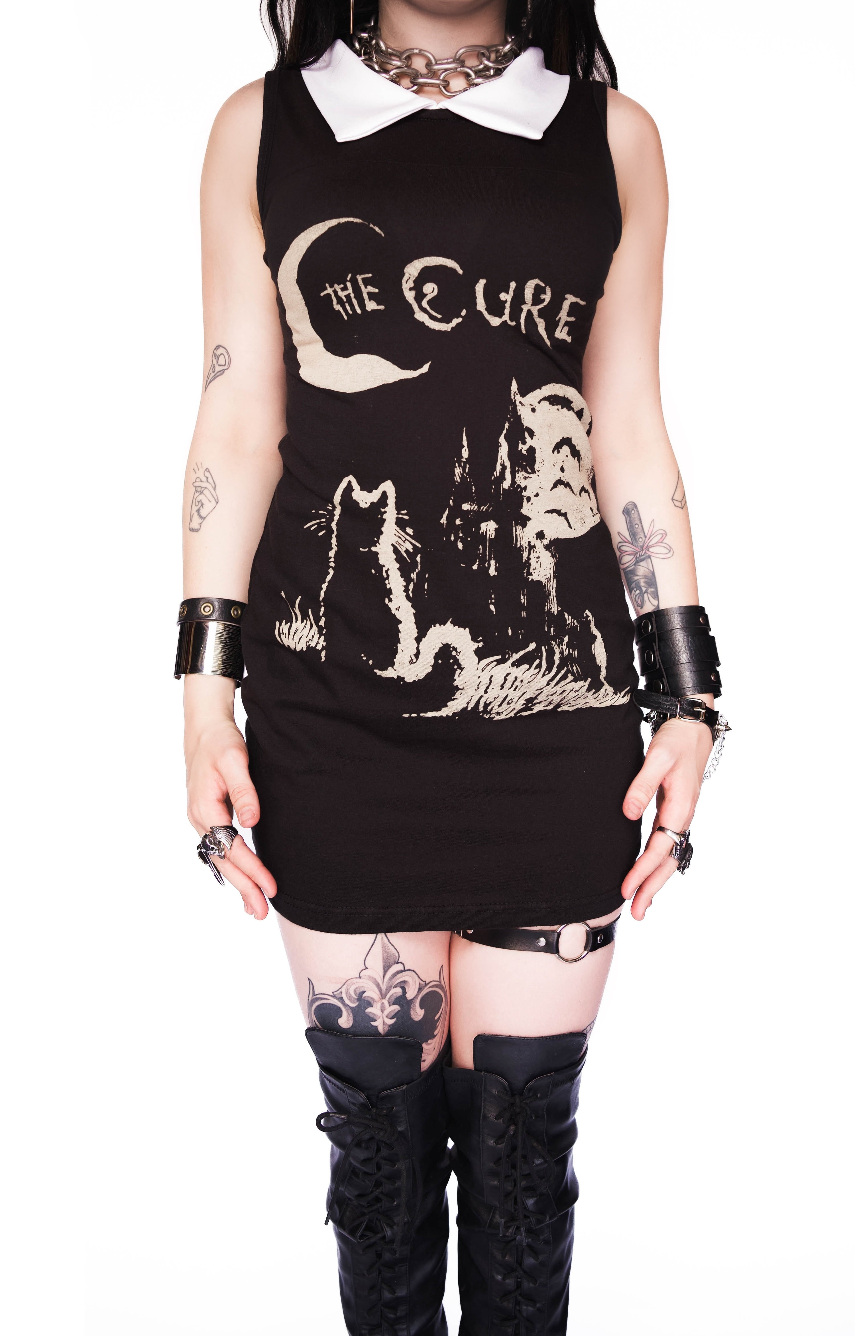 Vera's Eyecandy The Cure Goth Collar Dress