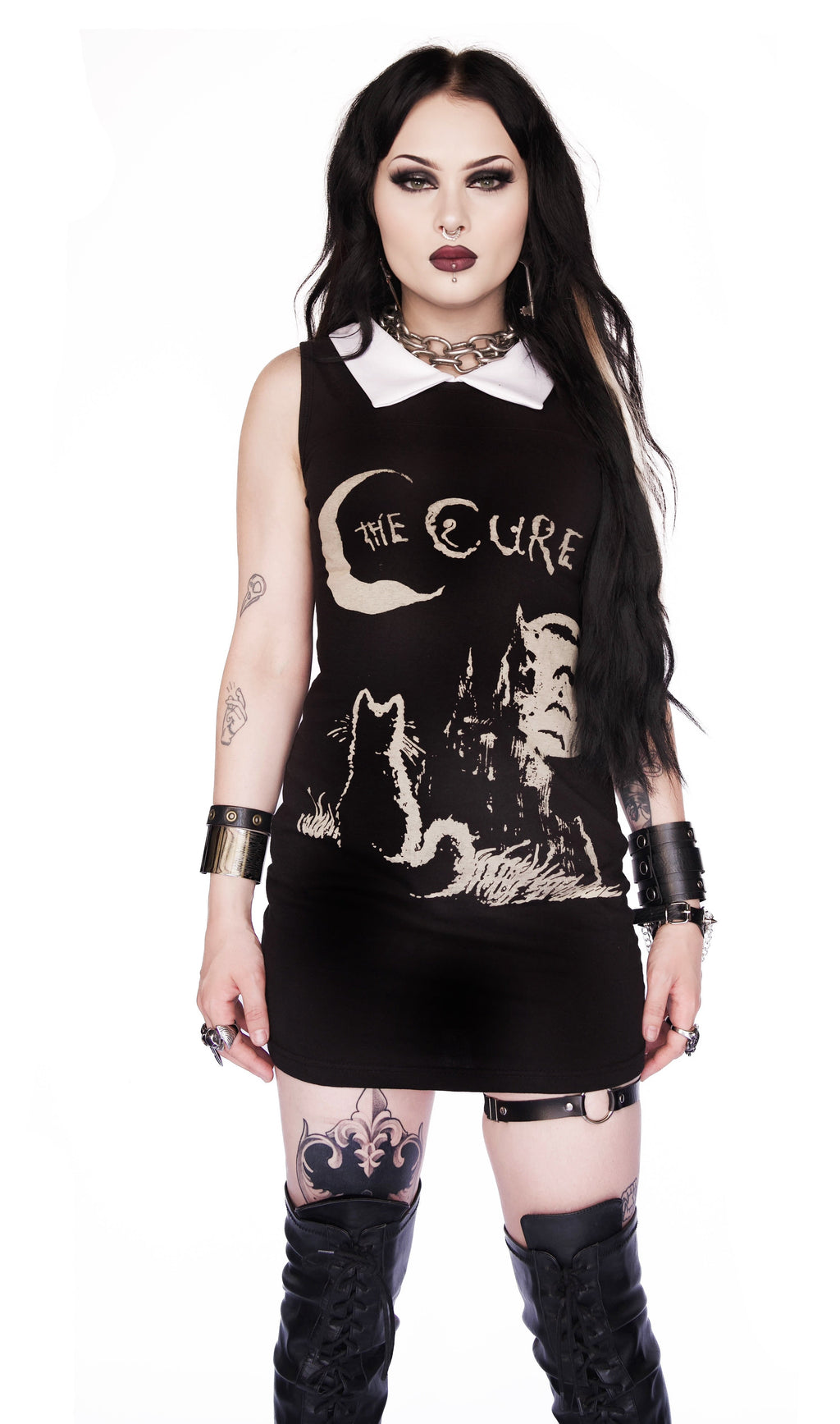 Vera's Eyecandy The Cure Goth Collar Dress