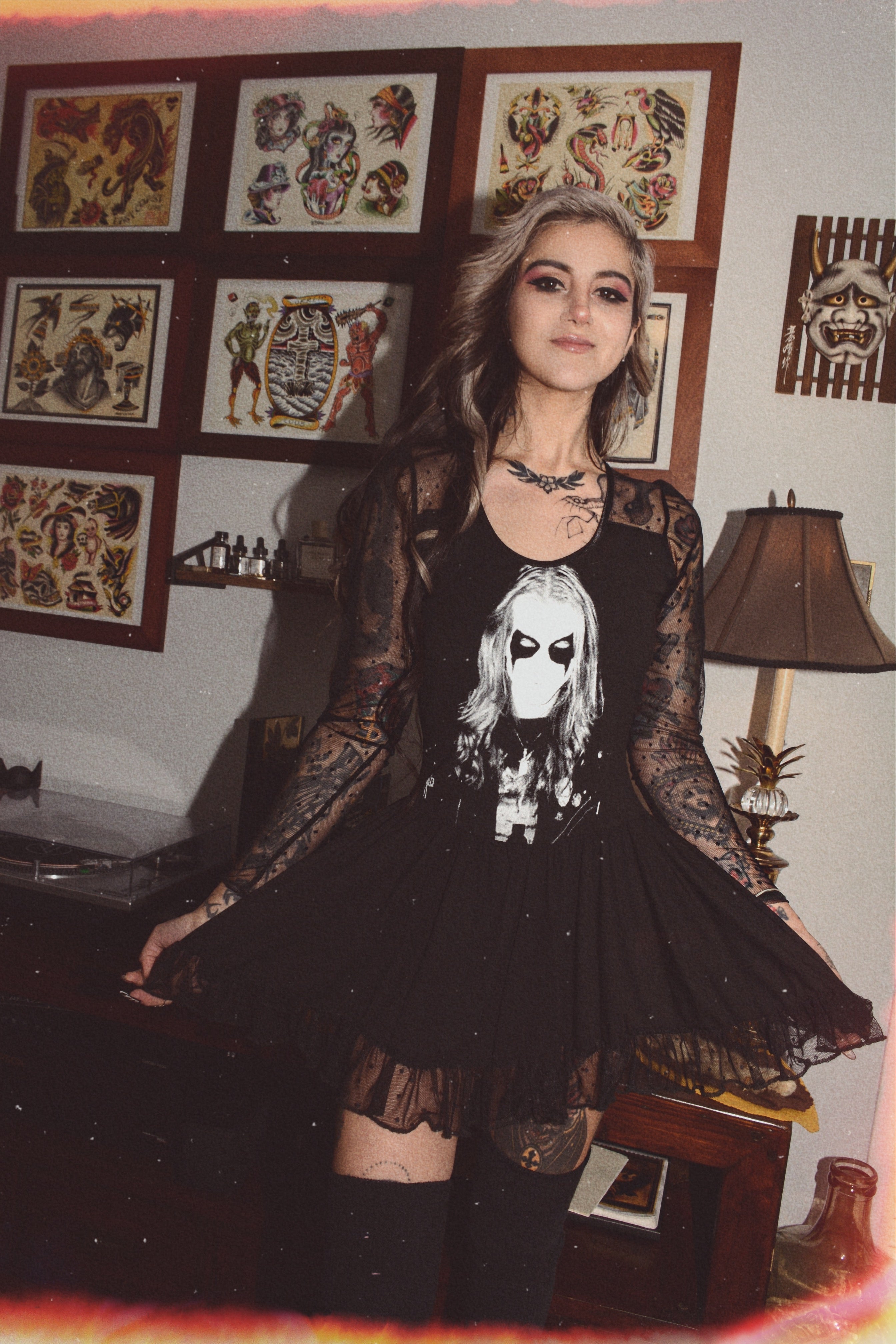 Vera's Eyecandy Dead Ballerina Metal Band Dress