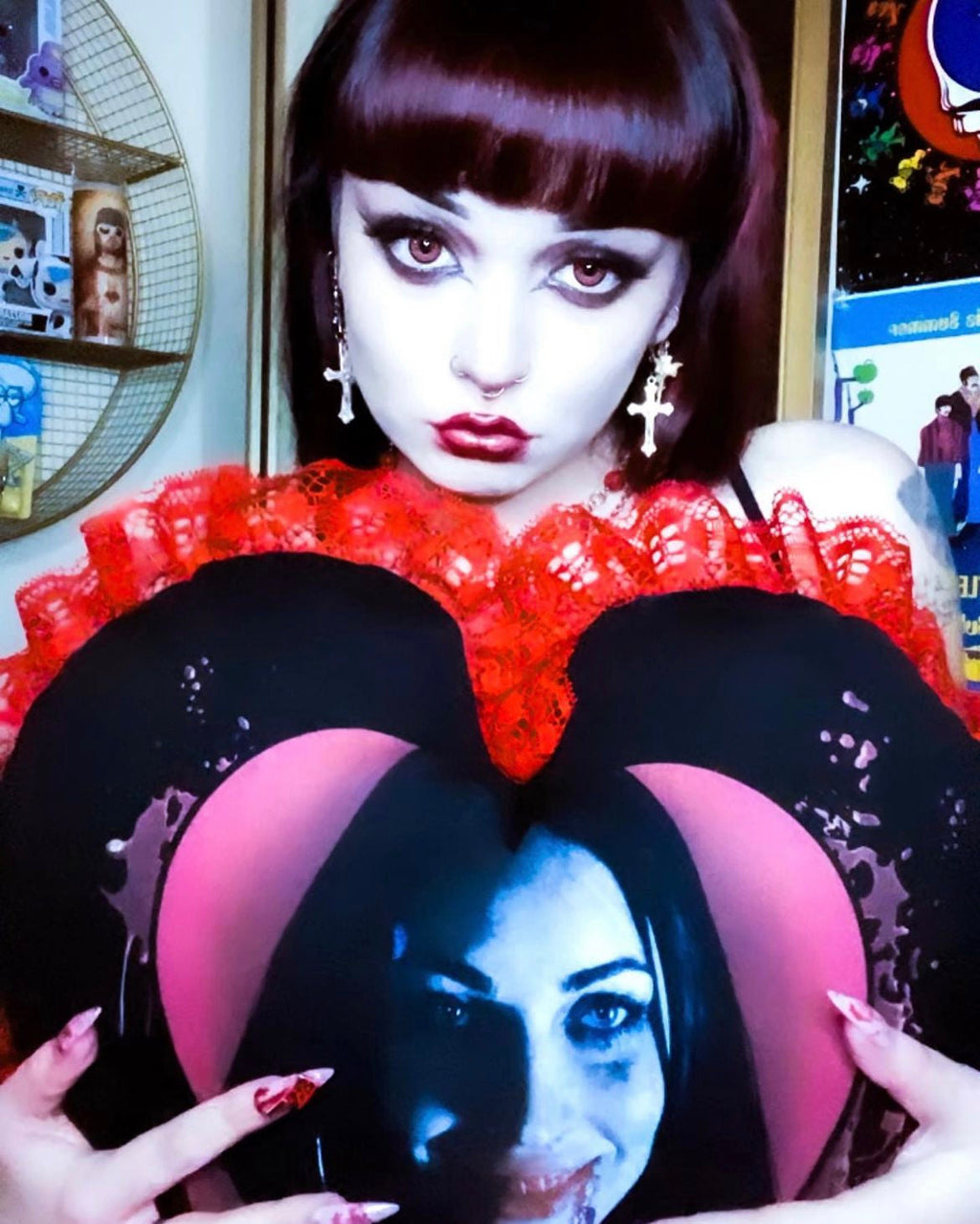 Vera's Eyecandy Jennifer's Body Horror Throw Pillow