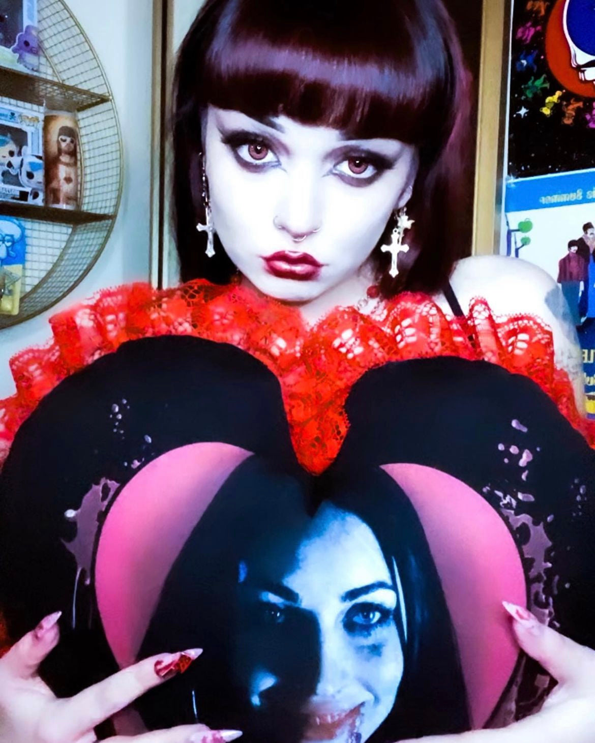 Vera's Eyecandy Jennifer's Body Horror Throw Pillow