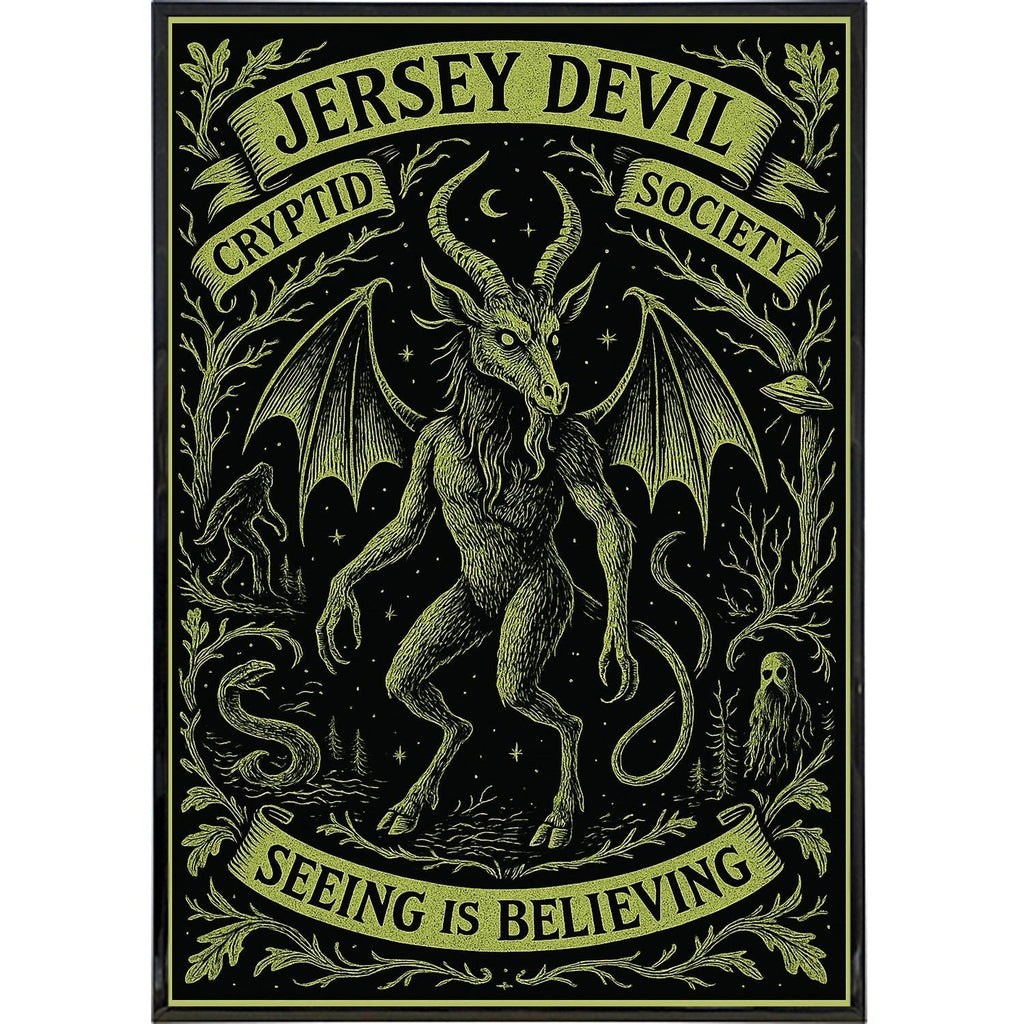 Jersey Devil Cryptid Society Poster Print