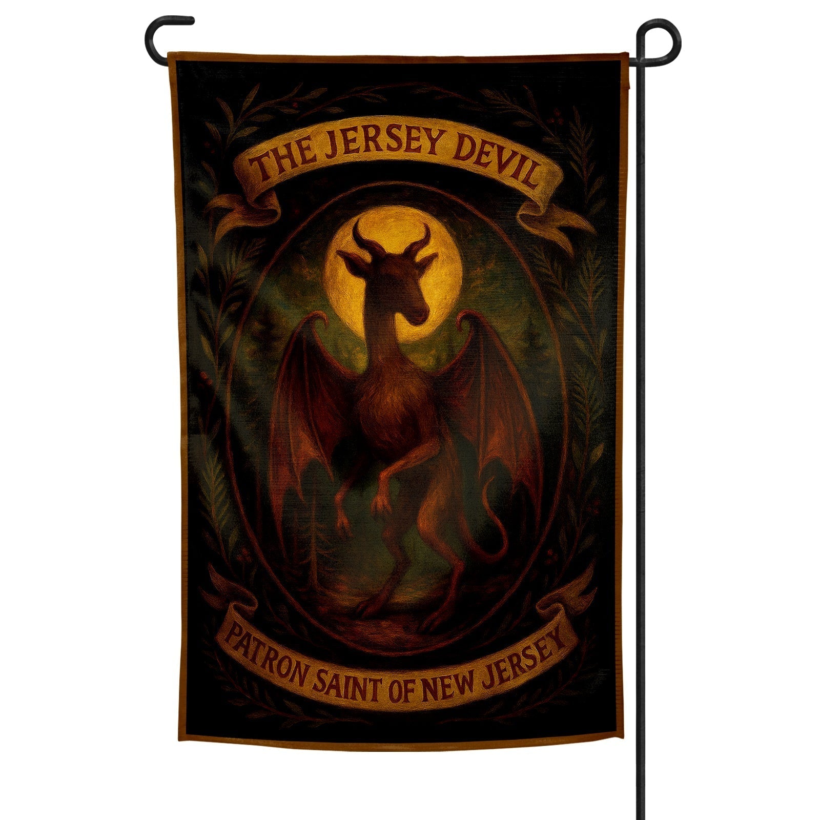 Original Underground Jersey Devil Patron Saint of New Jersey Garden Flag