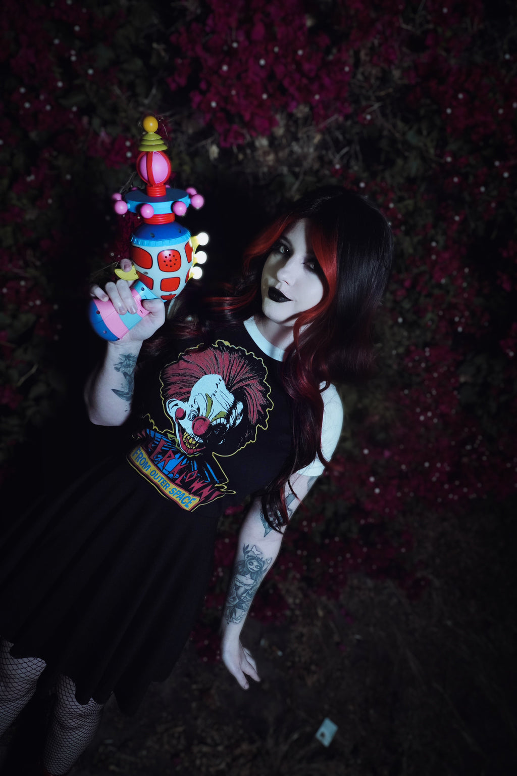 Vera's Eyecandy Killer Klowns From Outer Space Baby Doll Dress