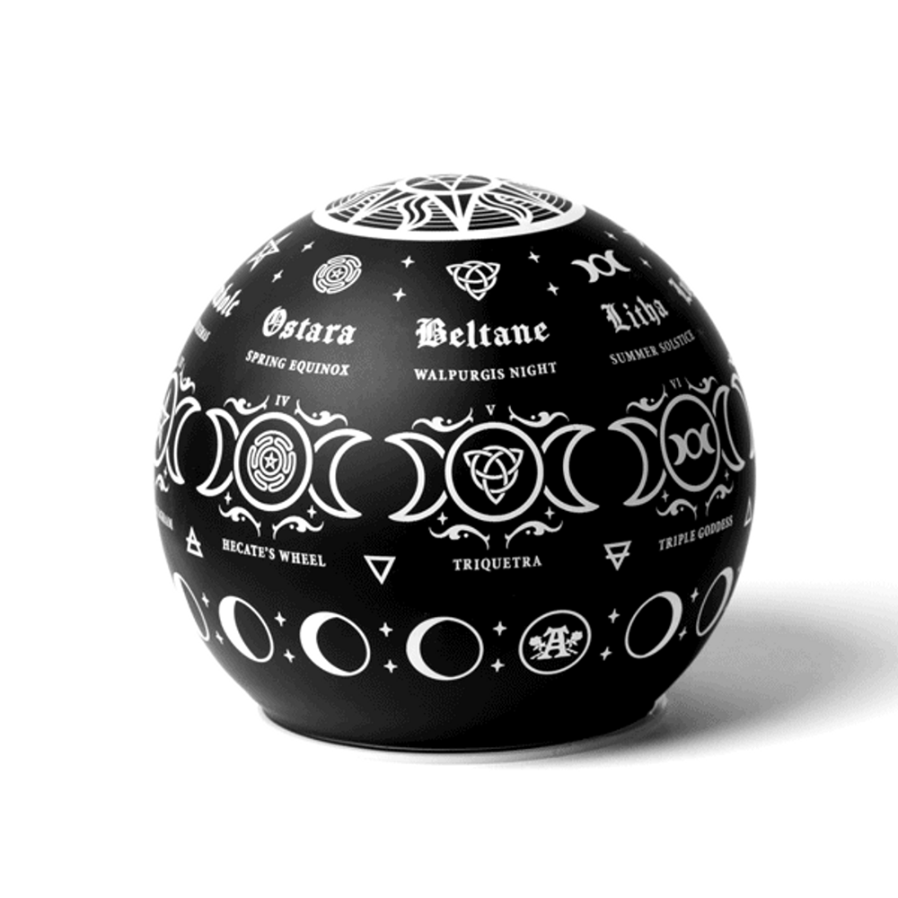Alchemy Gothic Pagan Calendar Symbols LED Globe Light LED3