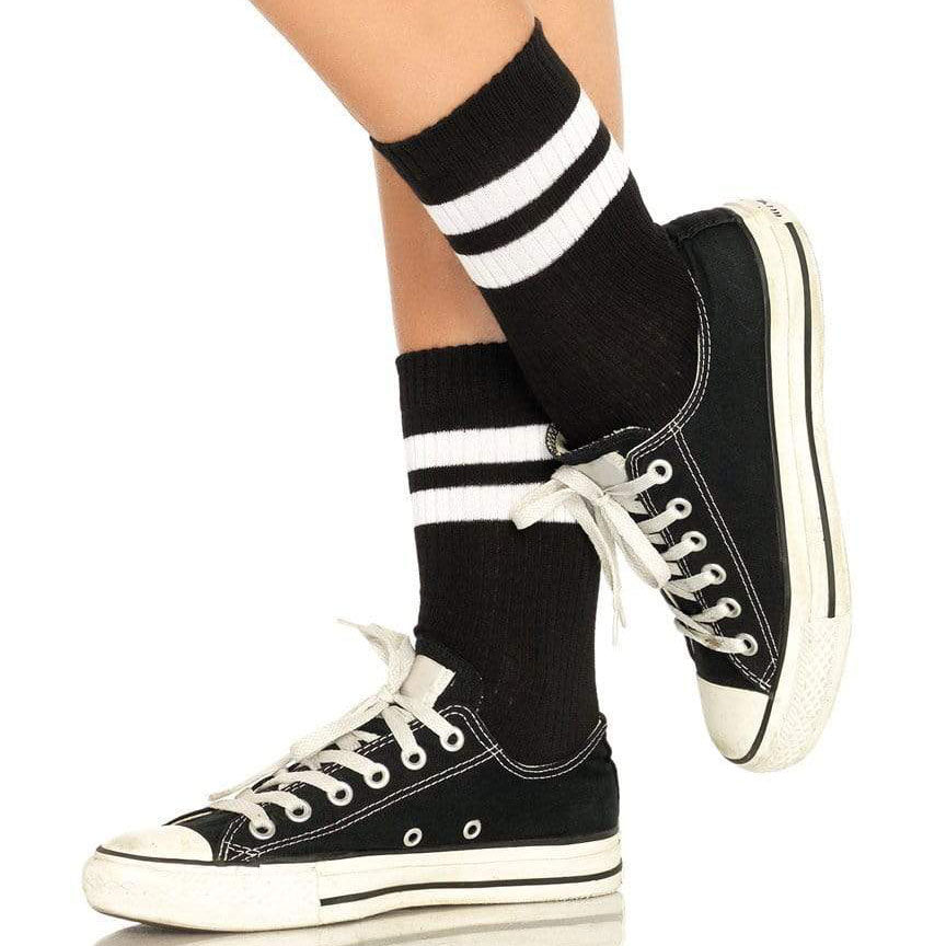 Leg Avenue Corrie Athletic Striped Ankle Socks