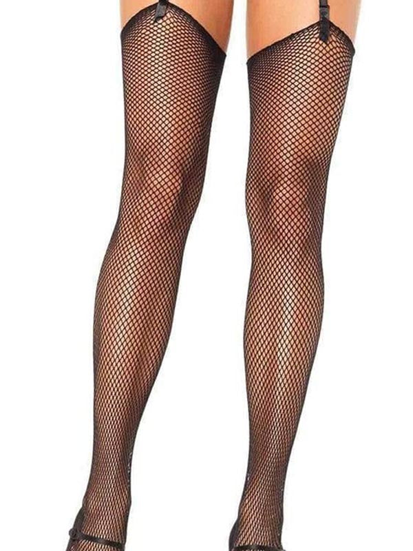 Leg Avenue Elise Women's Fishnet Garter Stockings