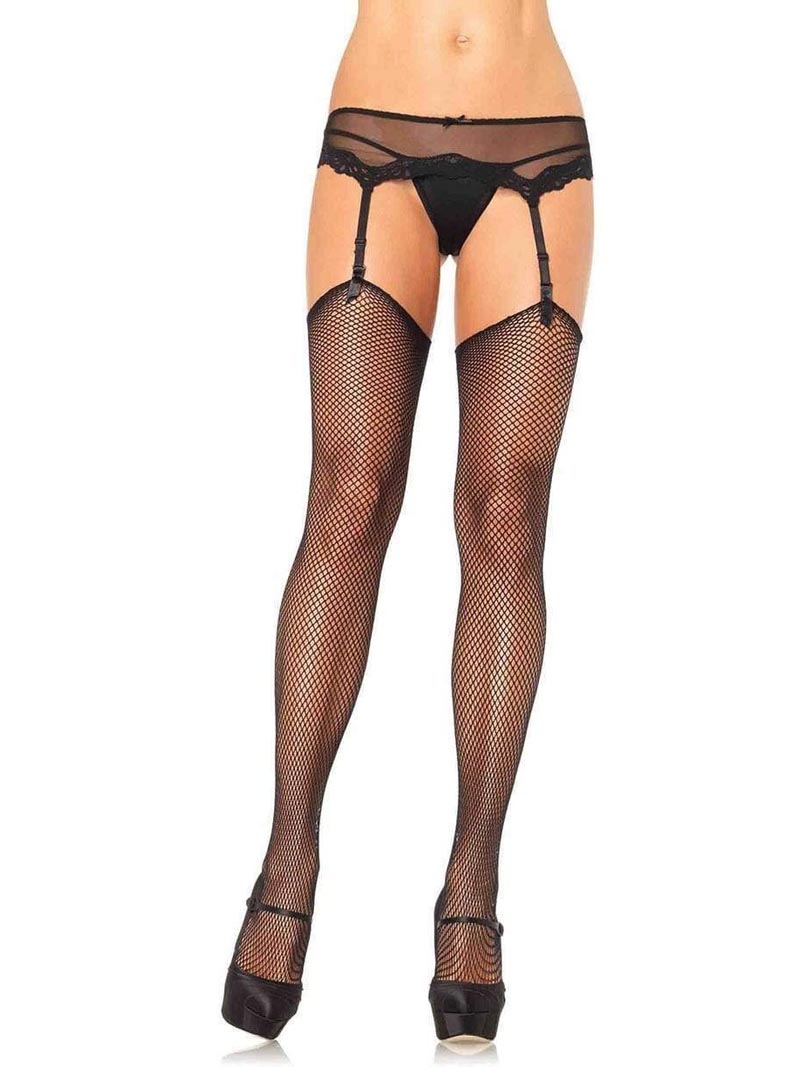 Leg Avenue Elise Women's Fishnet Garter Stockings