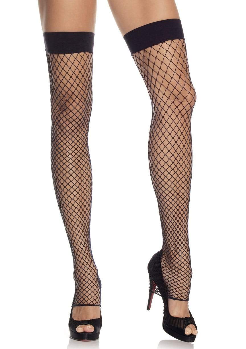 Leg Avenue Maya Footless Thigh High Fishnet Stockings