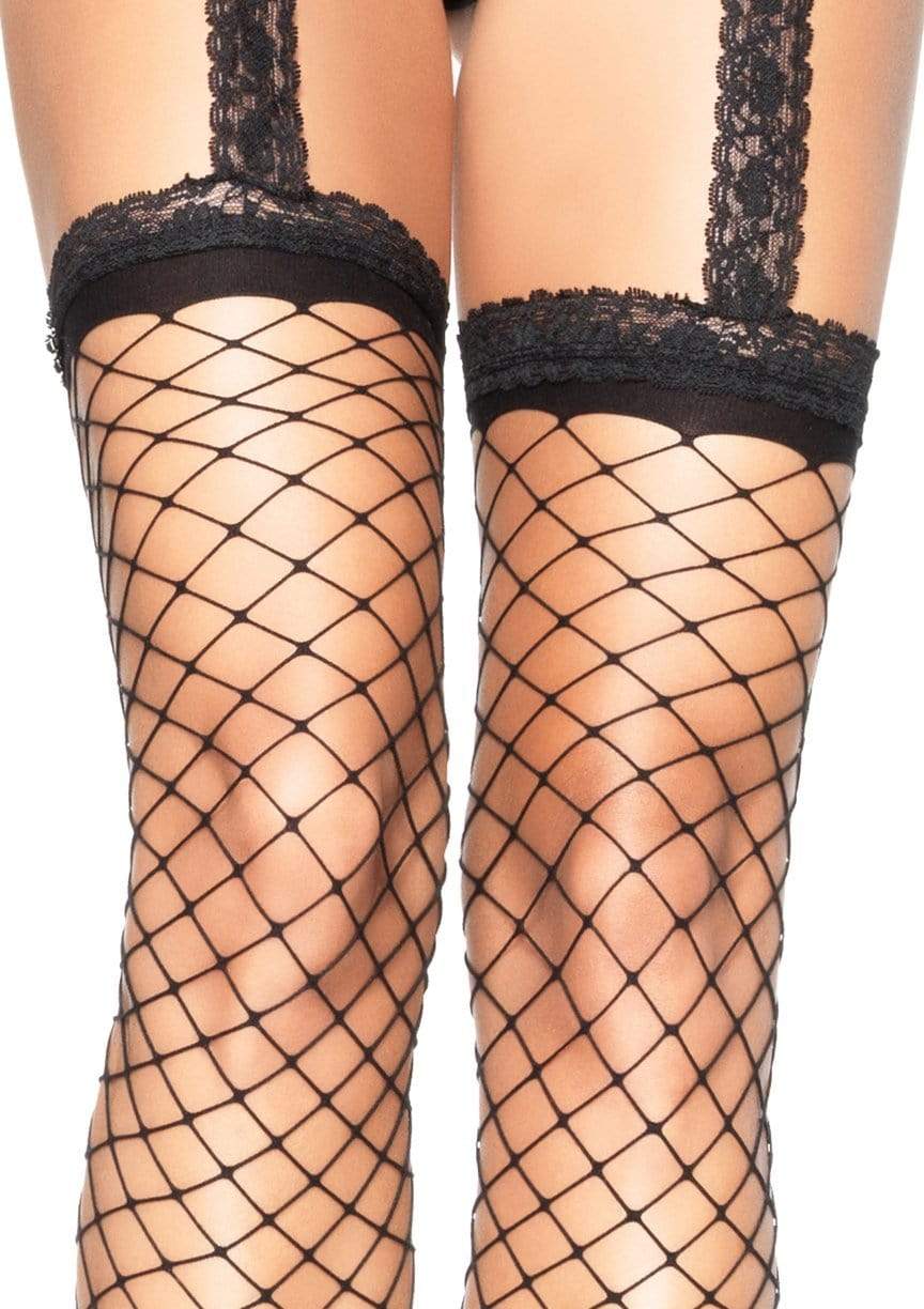 Leg Avenue Naomi Net Garter Belt Stocking