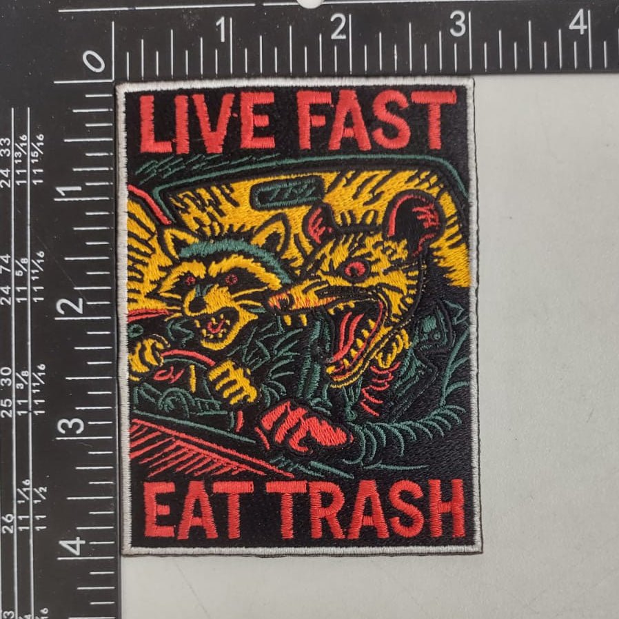Original Underground Live Fast Eat Trash Patch