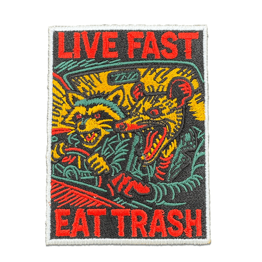 Original Underground Live Fast Eat Trash Patch