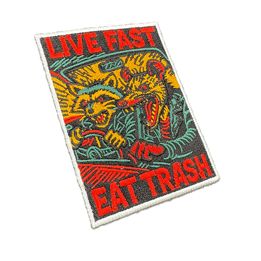 Original Underground Live Fast Eat Trash Patch