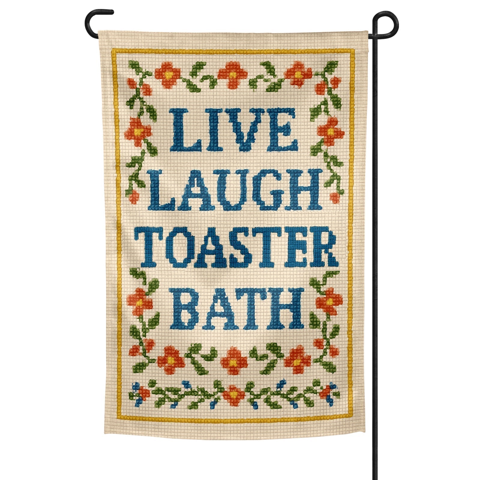 Original Underground Live Laugh Toaster Bath Garden Flag