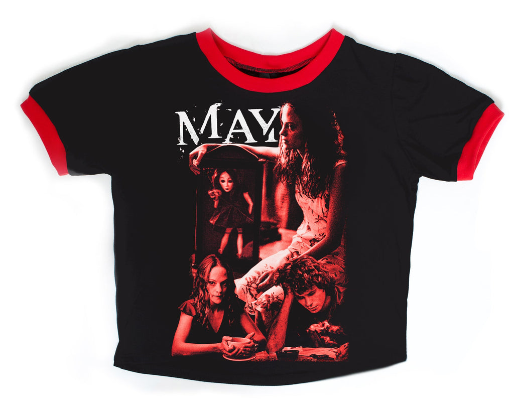 Vera's Eyecandy MAY Horror Movie Custom Ringer Tee