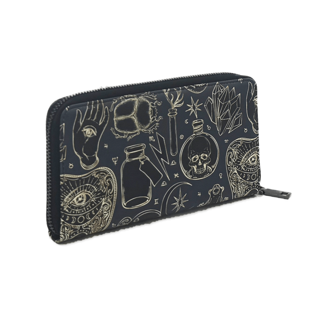 Original Underground Masonic Esotericism Clutch Wallet