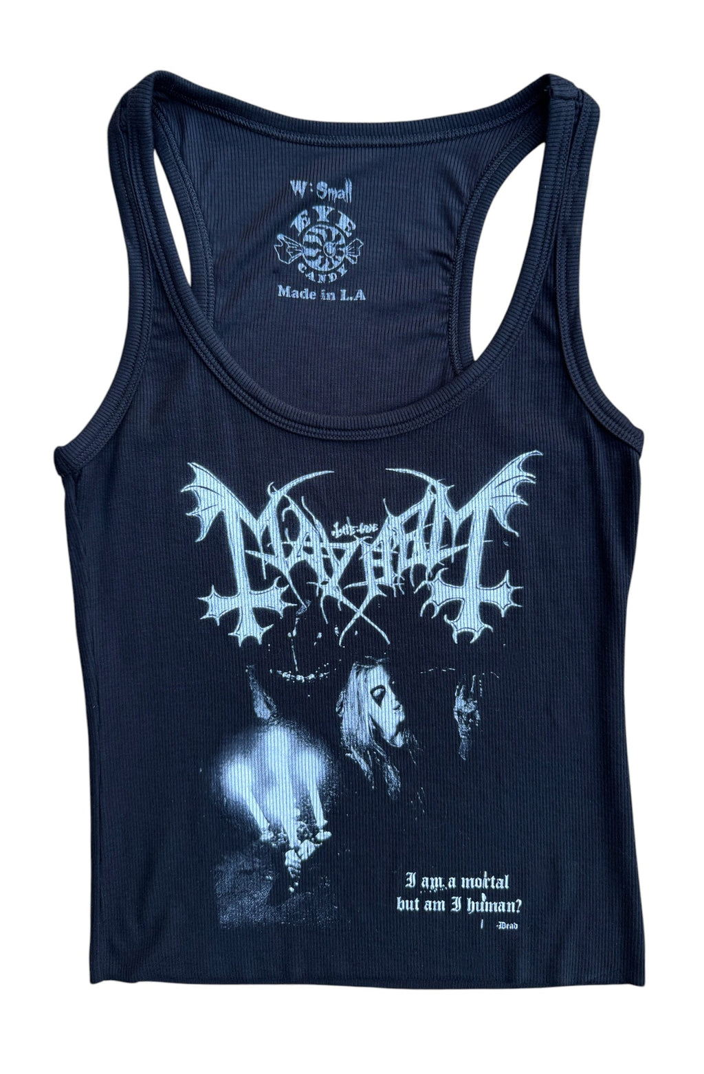 Vera's Eyecandy Mayhem Ribbed Metal Tank Top