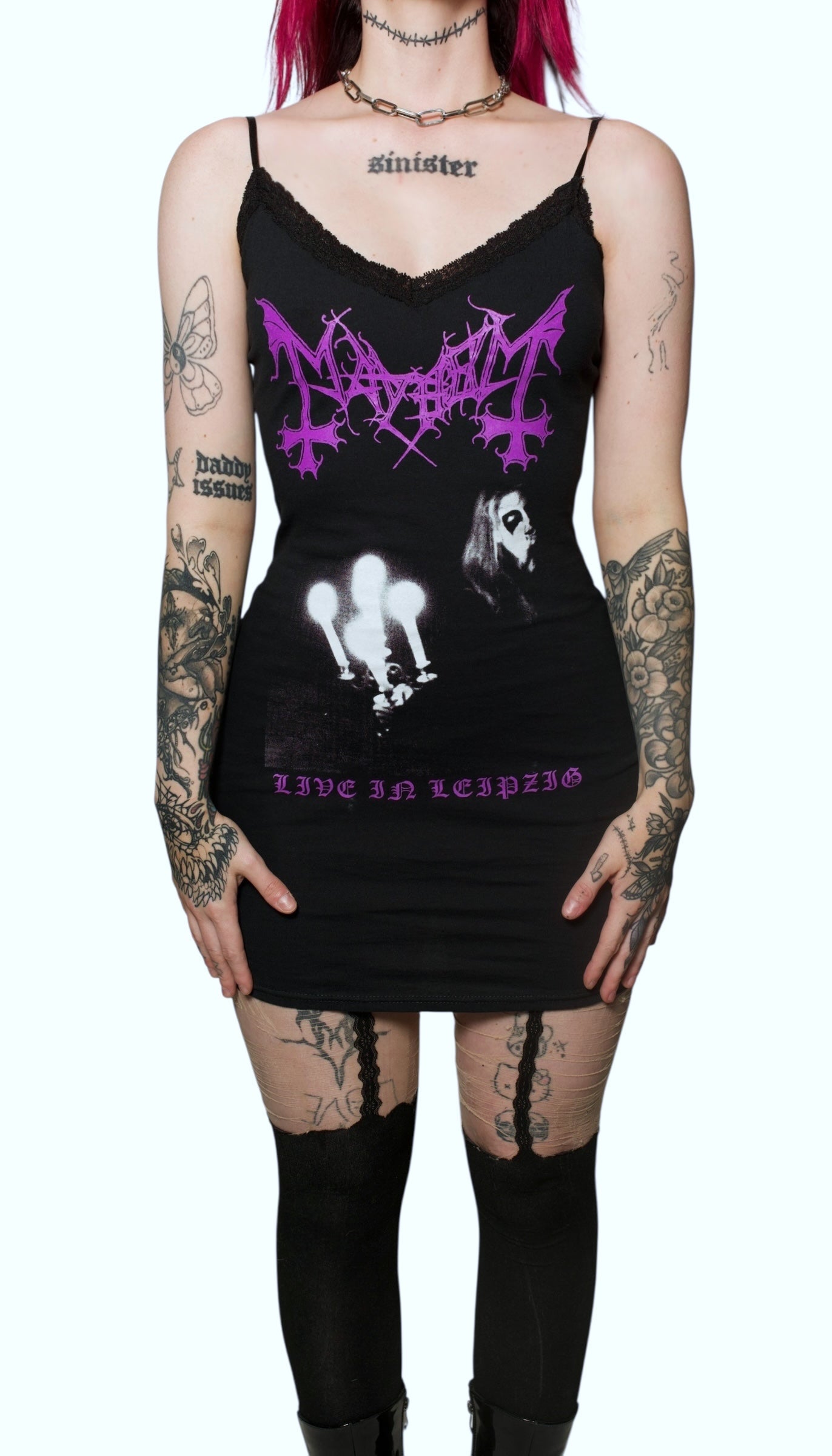 Vera's Eyecandy Mayhem Lace Strap Dress