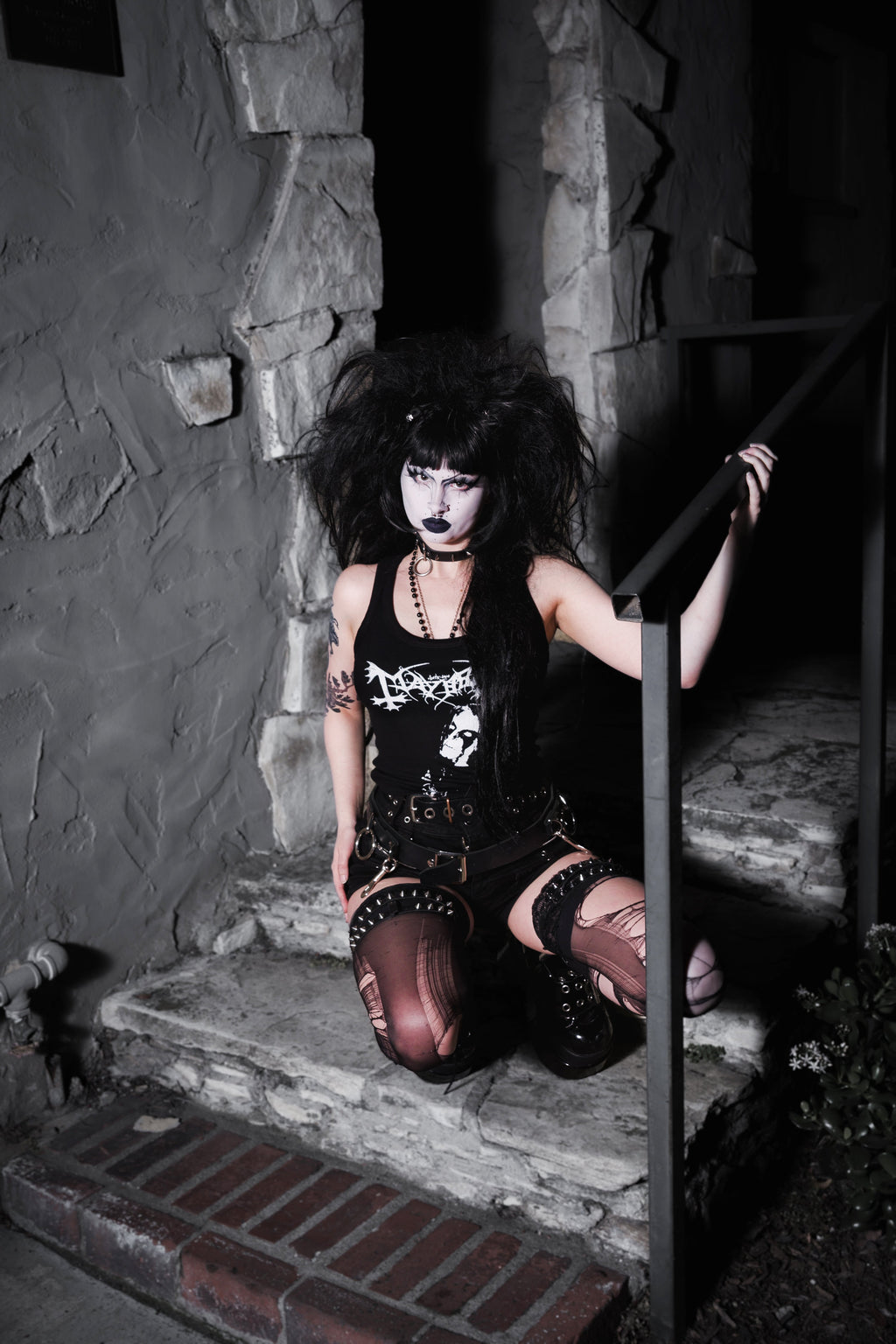 Vera's Eyecandy Mayhem Metal Ribbed Tank Top