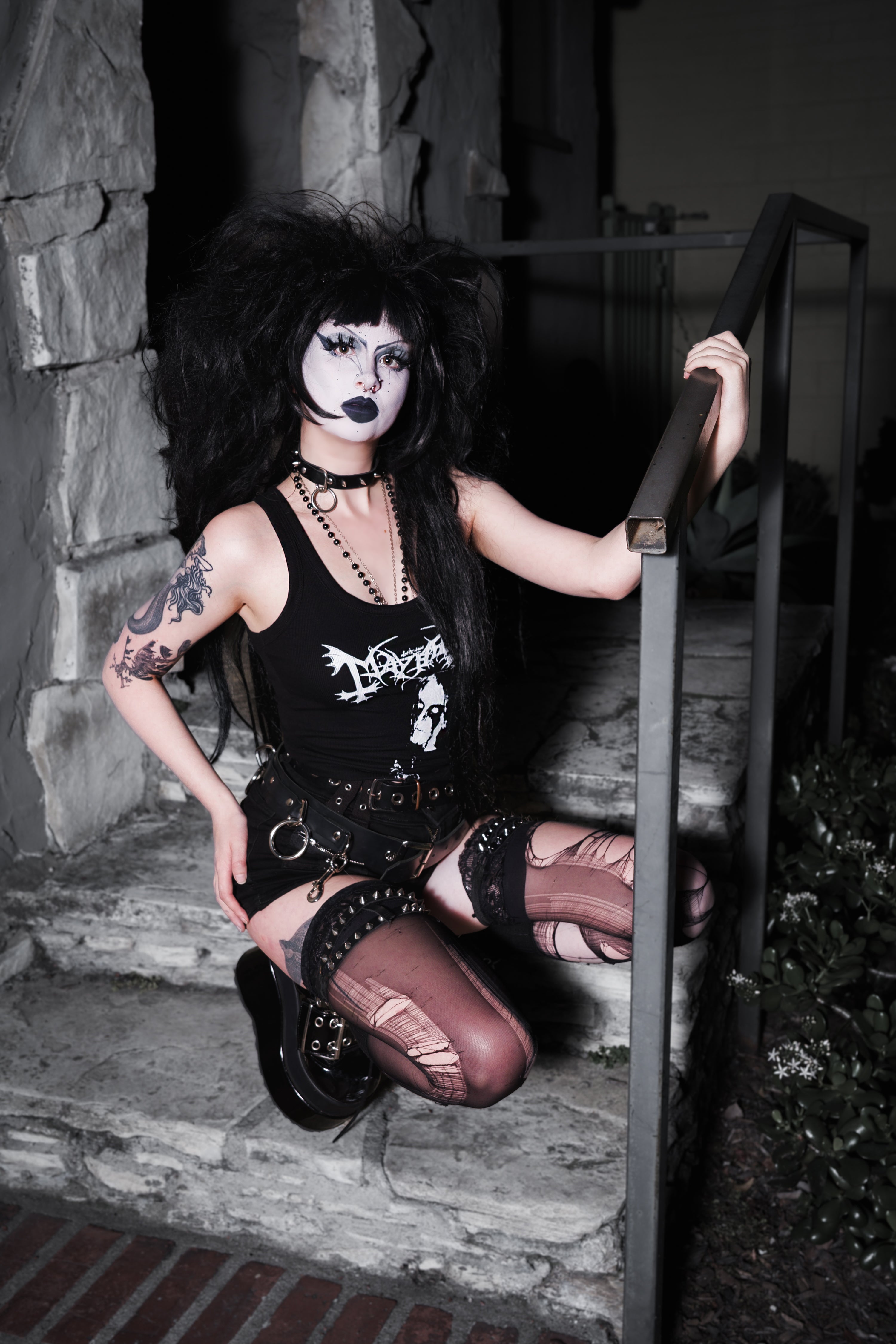 Vera's Eyecandy Mayhem Metal Ribbed Tank Top