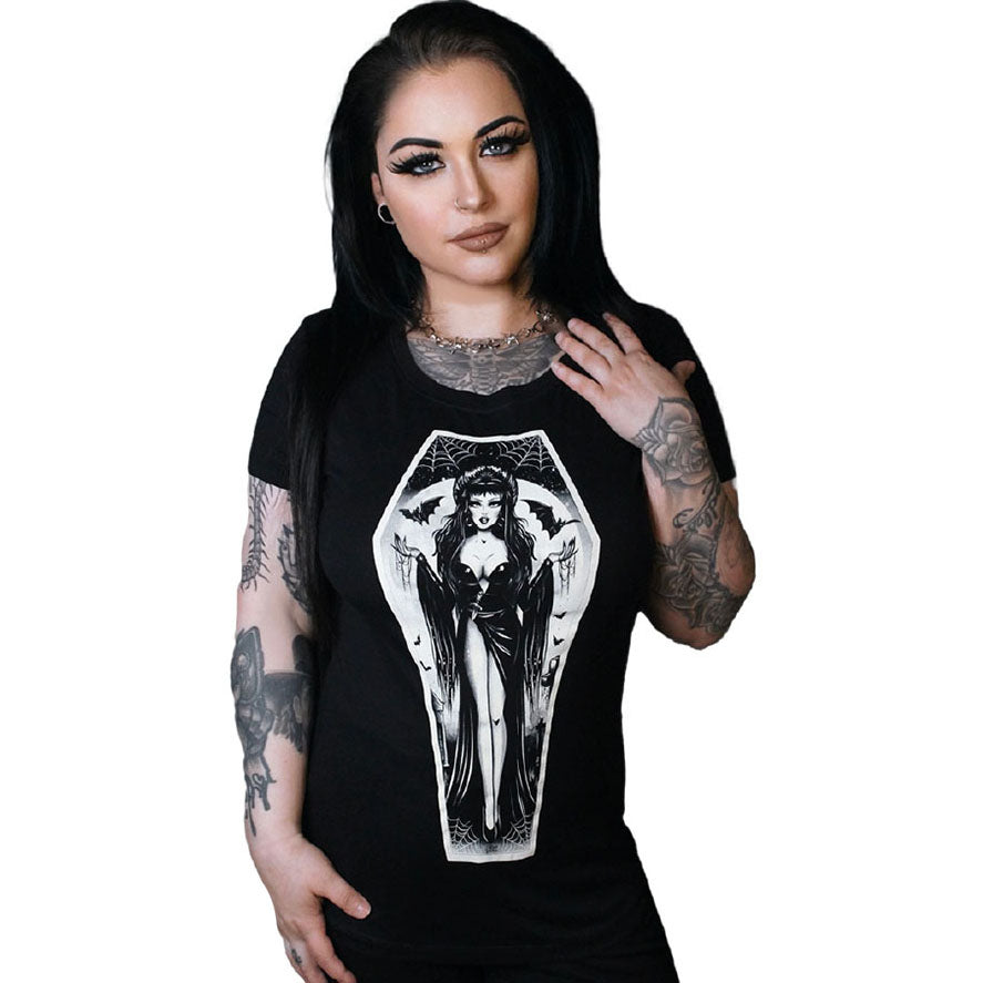 Lowbrow Art Mistress Vira Black Tee