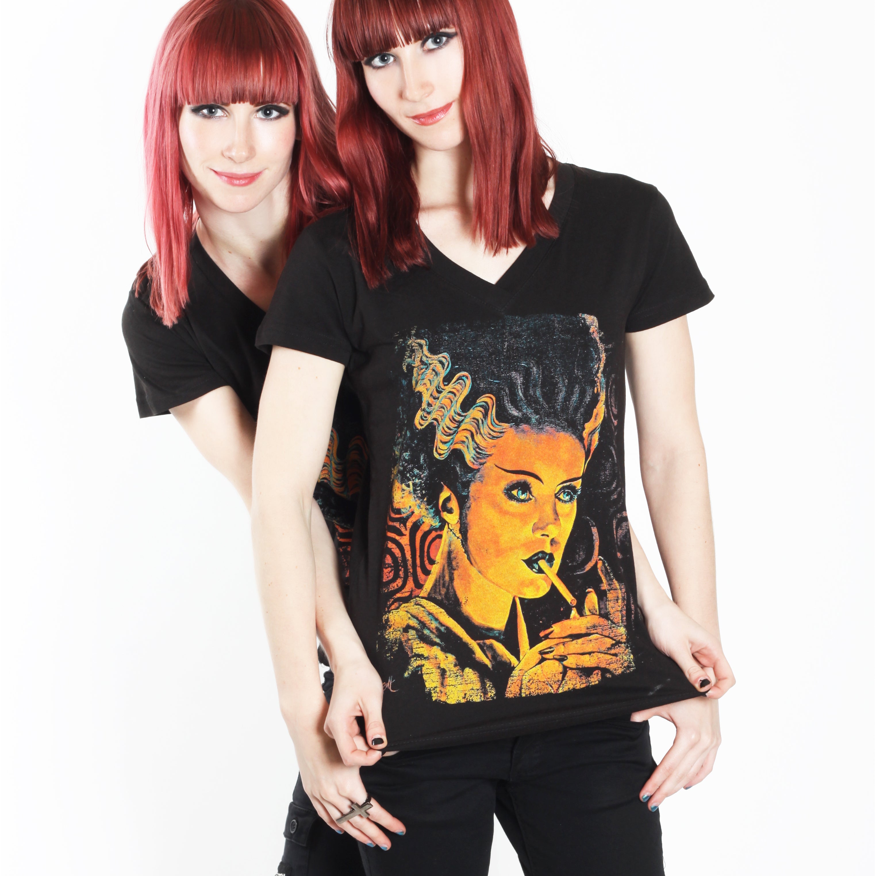 Lowbrow Art Monster Love Frankenbride Tee