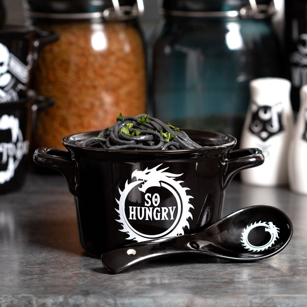So Hungry Bowl & Spoon Set