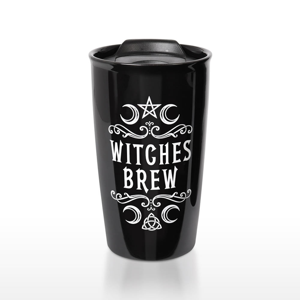 Alchemy Gothic Witches Brew Double Wall Travel Mug MRDWM1