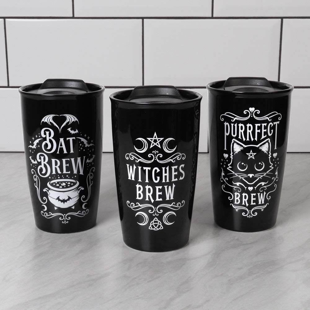 Alchemy Gothic Witches Brew Double Wall Travel Mug MRDWM1